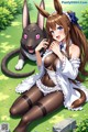 Hentai - Beneath the Sakura Canopy She Prowls with Catlike Charm Set.1 20241217 Part 10