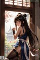 Hentai - Graceful Power in Indigo Attire Set.1 20250216 Part 4